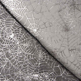 Tecido Organza Teias de Aranha Preto - Ribes y Casals