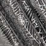 Tecido Organza Teias de Aranha Preto - Ribes y Casals