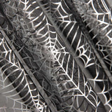 Tecido Organza Teias de Aranha Preto - Ribes y Casals