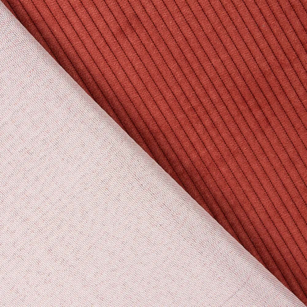 Estofos em veludo de bombazina Vermelho - Ribes y Casals