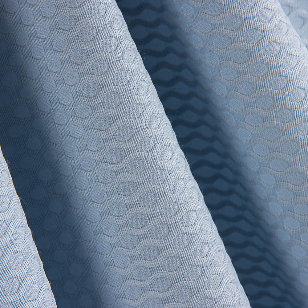 Piquê Espirais Azul Ártico - Ribes y Casals