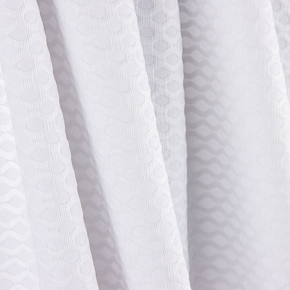 Piquê Espirais Branco - Ribes y Casals