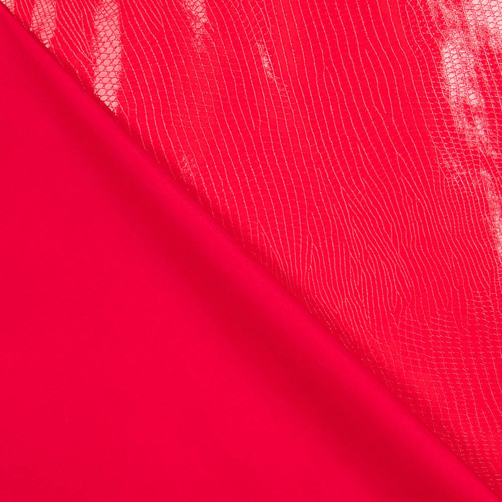 Tecido de Vinil Python Vermelho - Ribes y Casals