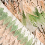 Tela Plumas Bayadera Verde - Ribes y Casals