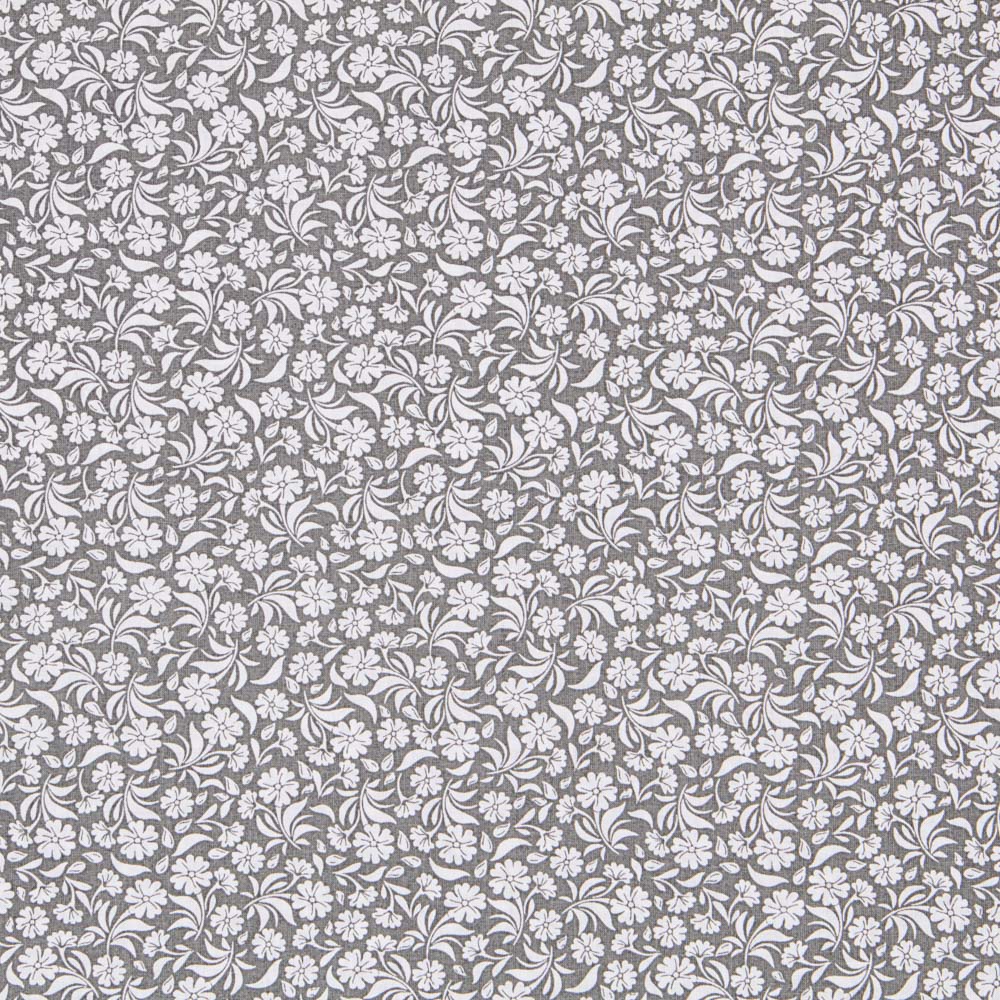 Algodão Flor Real Cinza - Ribes y Casals