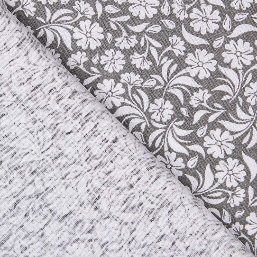 Algodão Flor Real Cinza - Ribes y Casals