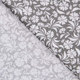 Algodão Flor Real Cinza - Ribes y Casals