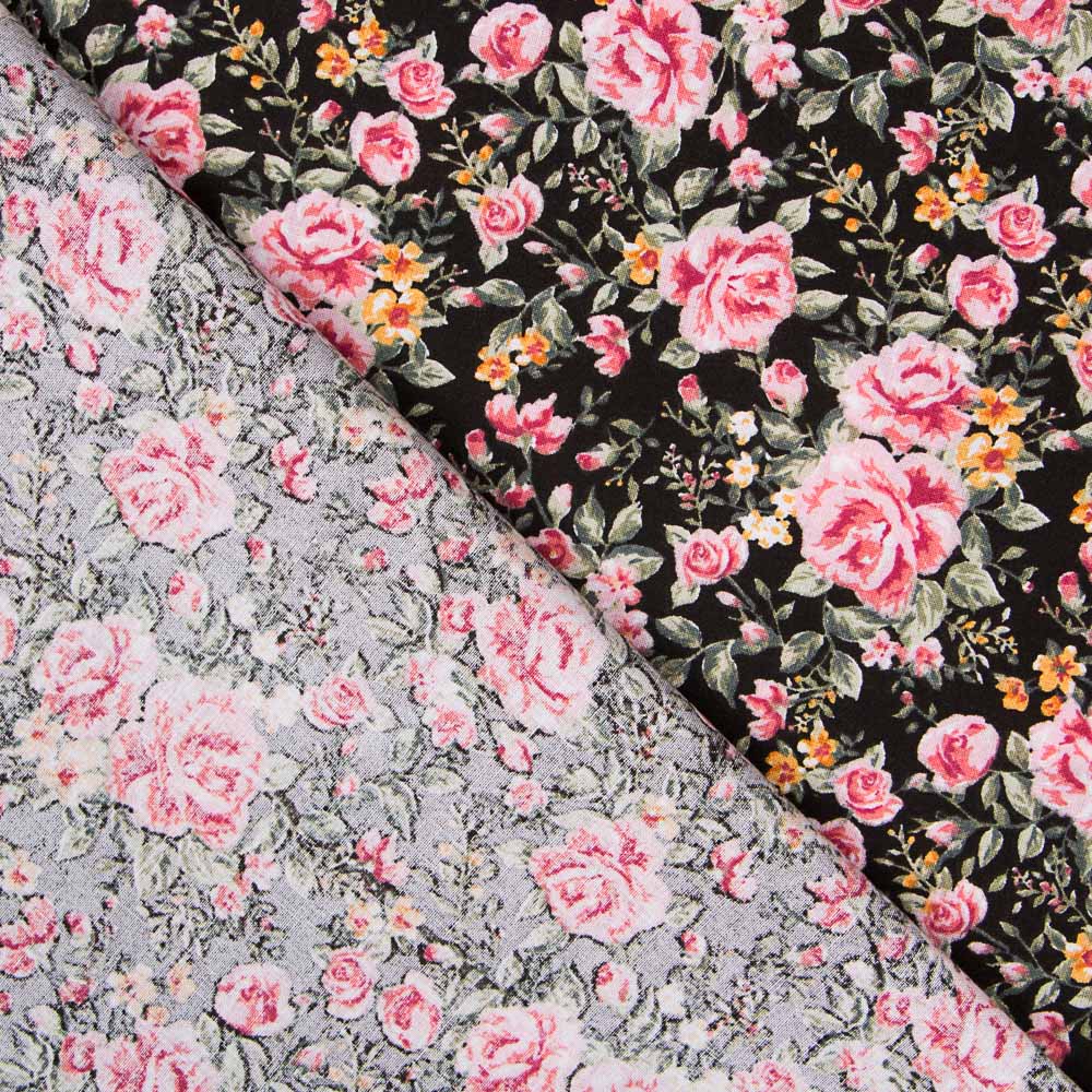 Algodão Cretonne Preto - Ribes y Casals