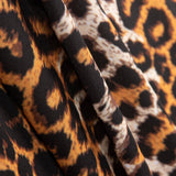 Tecido Bordado de Seda Leopardo - Ribes y Casals