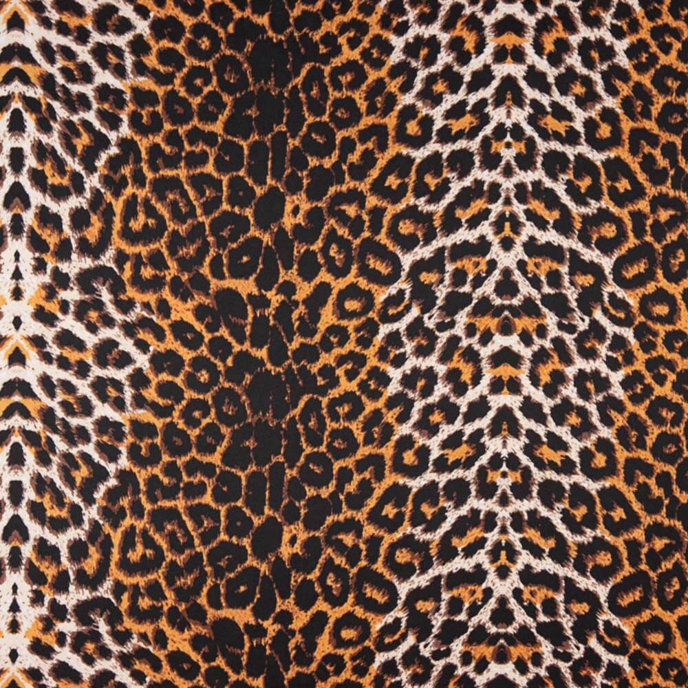 Tecido Bordado de Seda Leopardo - Ribes y Casals