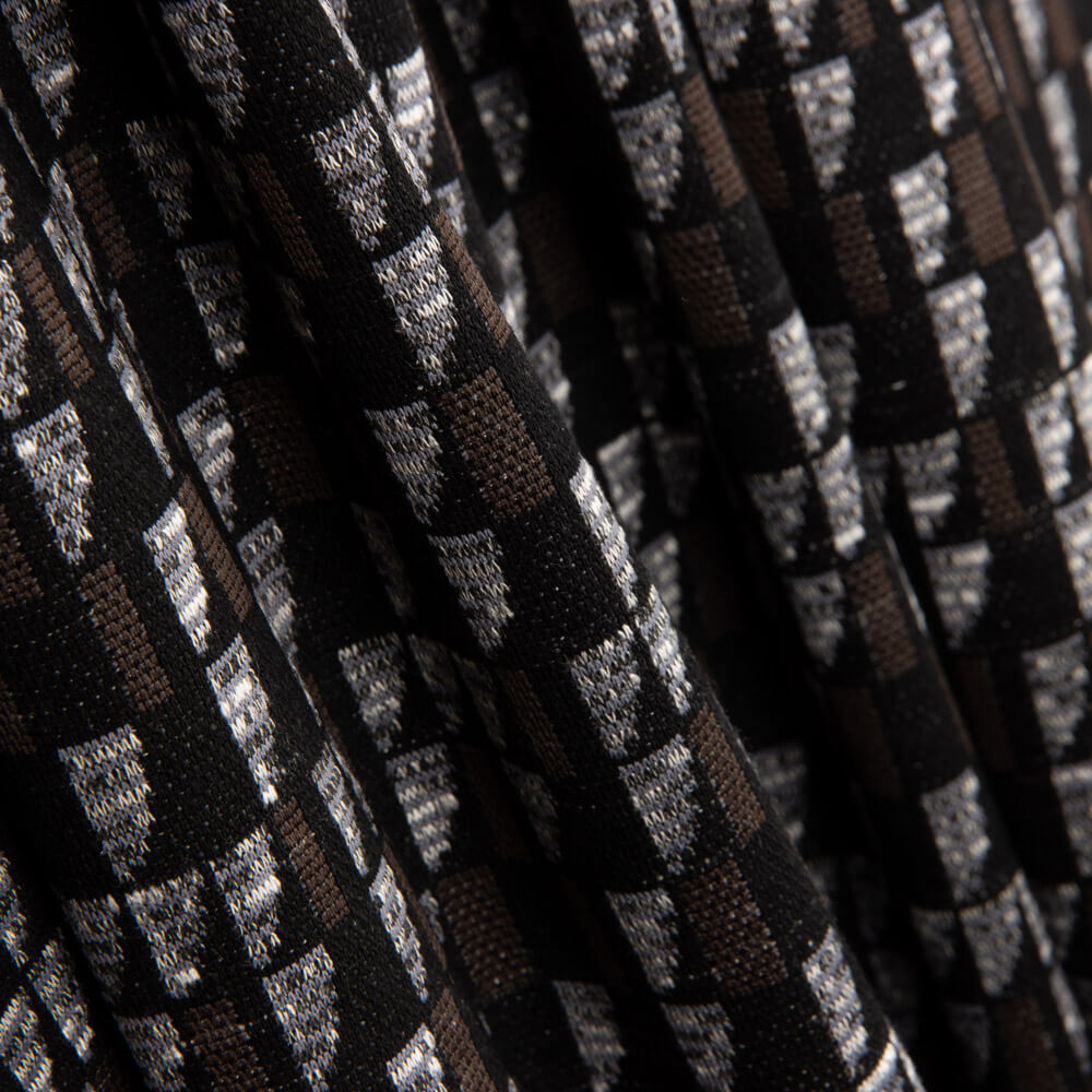 Malha  Suéter Geométrico Marrom - Ribes y Casals