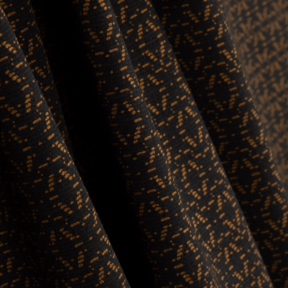 Malha Suéter Geométrico Mokka - Ribes y Casals