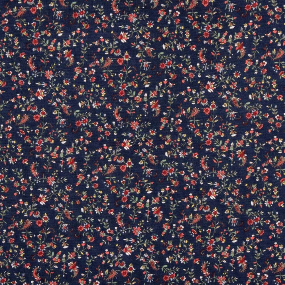 Malha Angora Flores Folclóricas Marinho - Ribes y Casals