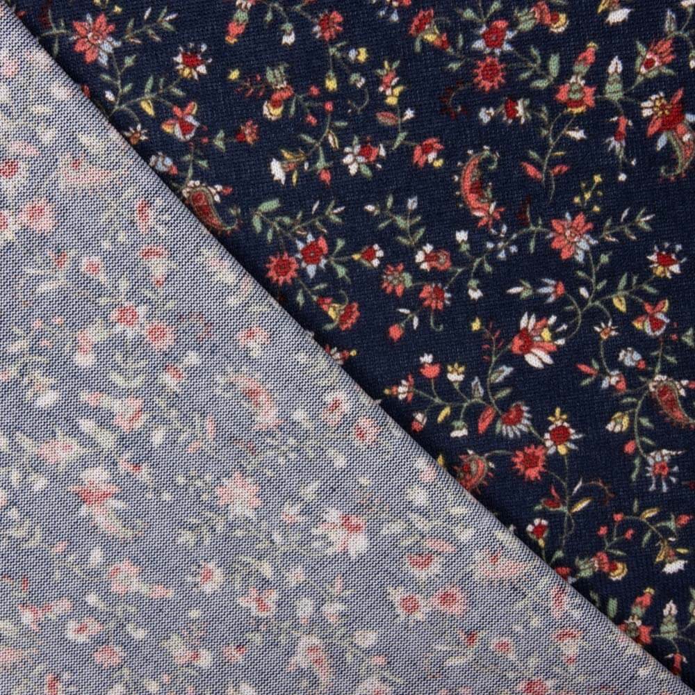 Malha Angora Flores Folclóricas Marinho - Ribes y Casals