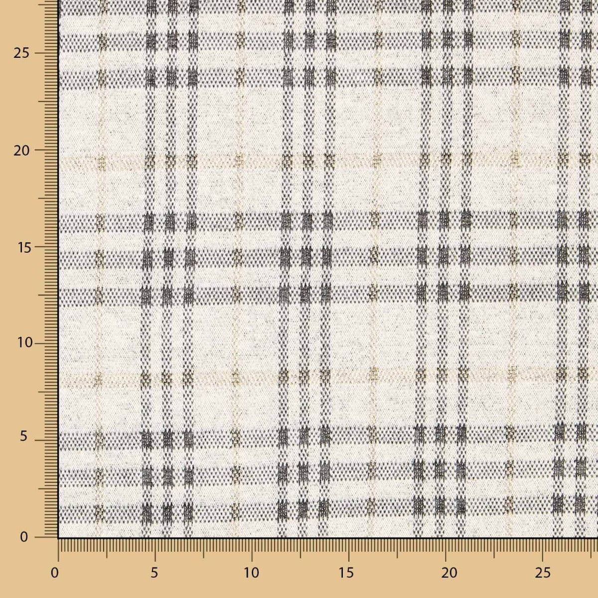 Tecido Malha Tweed Xadrez Lurex - Ribes y Casals