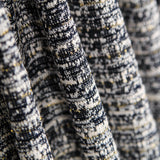 Tecido Malha Tweed Listado Lurex Azul Marinho - Ribes y Casals