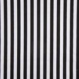 Popeline Hidrófuga Listrada em Branco e Preto - Ribes y Casals