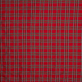 Tafetá Poliéster Tartan Vermelho - Ribes y Casals