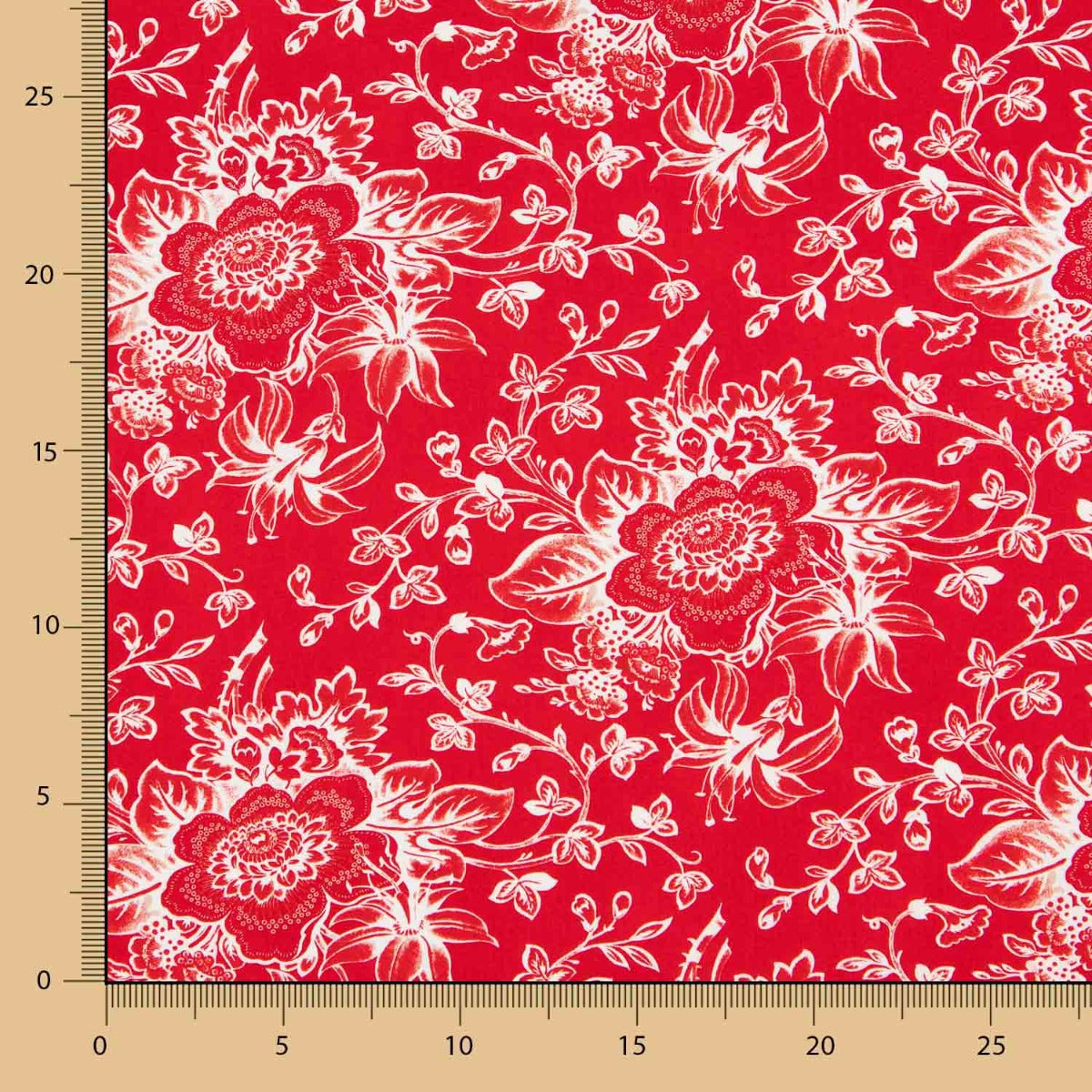 Patch Americano Floral Vermelho - Ribes y Casals