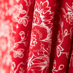 Patch Americano Floral Vermelho - Ribes y Casals