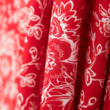 Patch Americano Floral Vermelho - Ribes y Casals