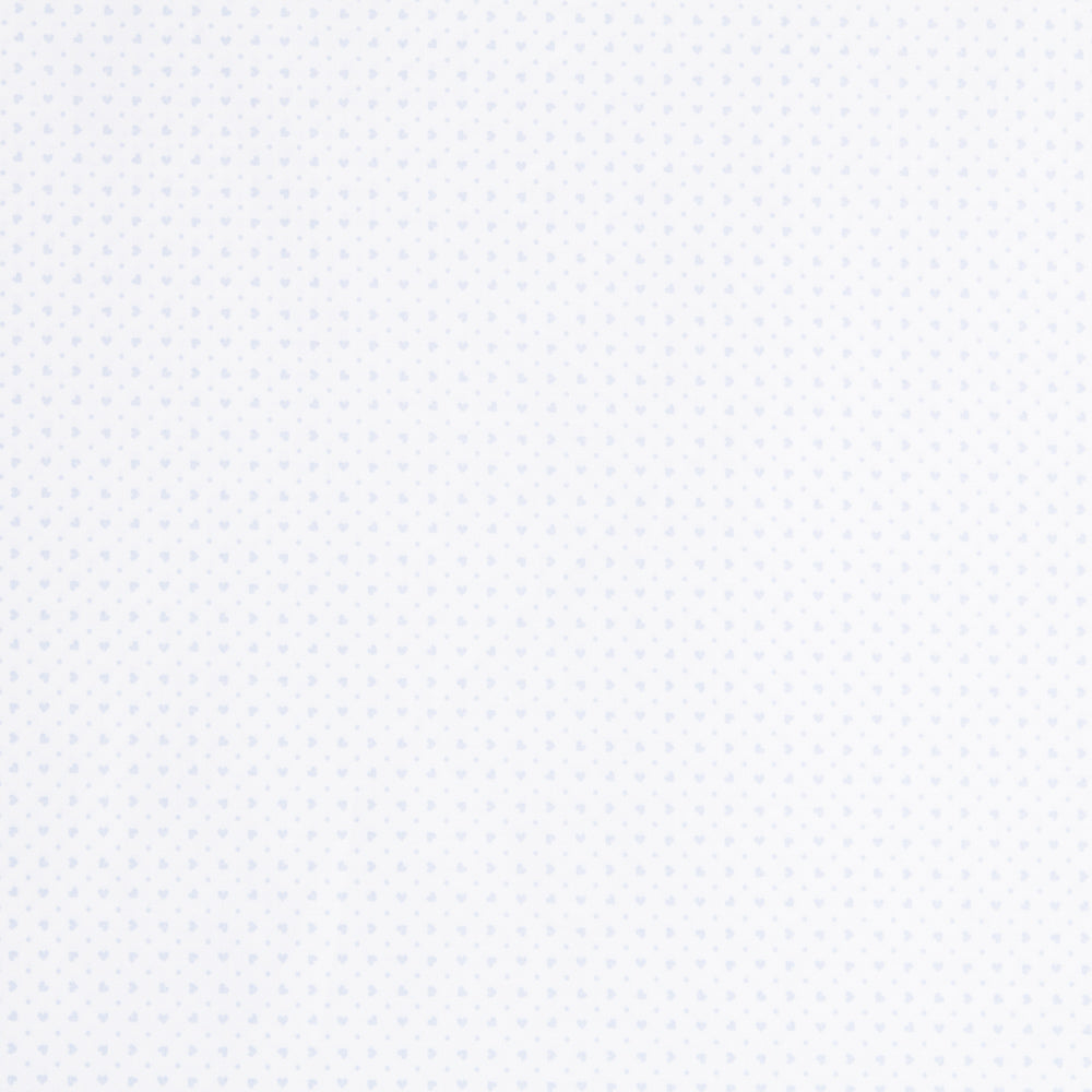 Tecido Lençol Estampada Corações Azul - Ribes y Casals