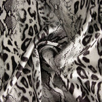 Cetim Spandex Leopardo Cinza - Ribes y Casals