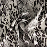 Cetim Spandex Leopardo Cinza - Ribes y Casals