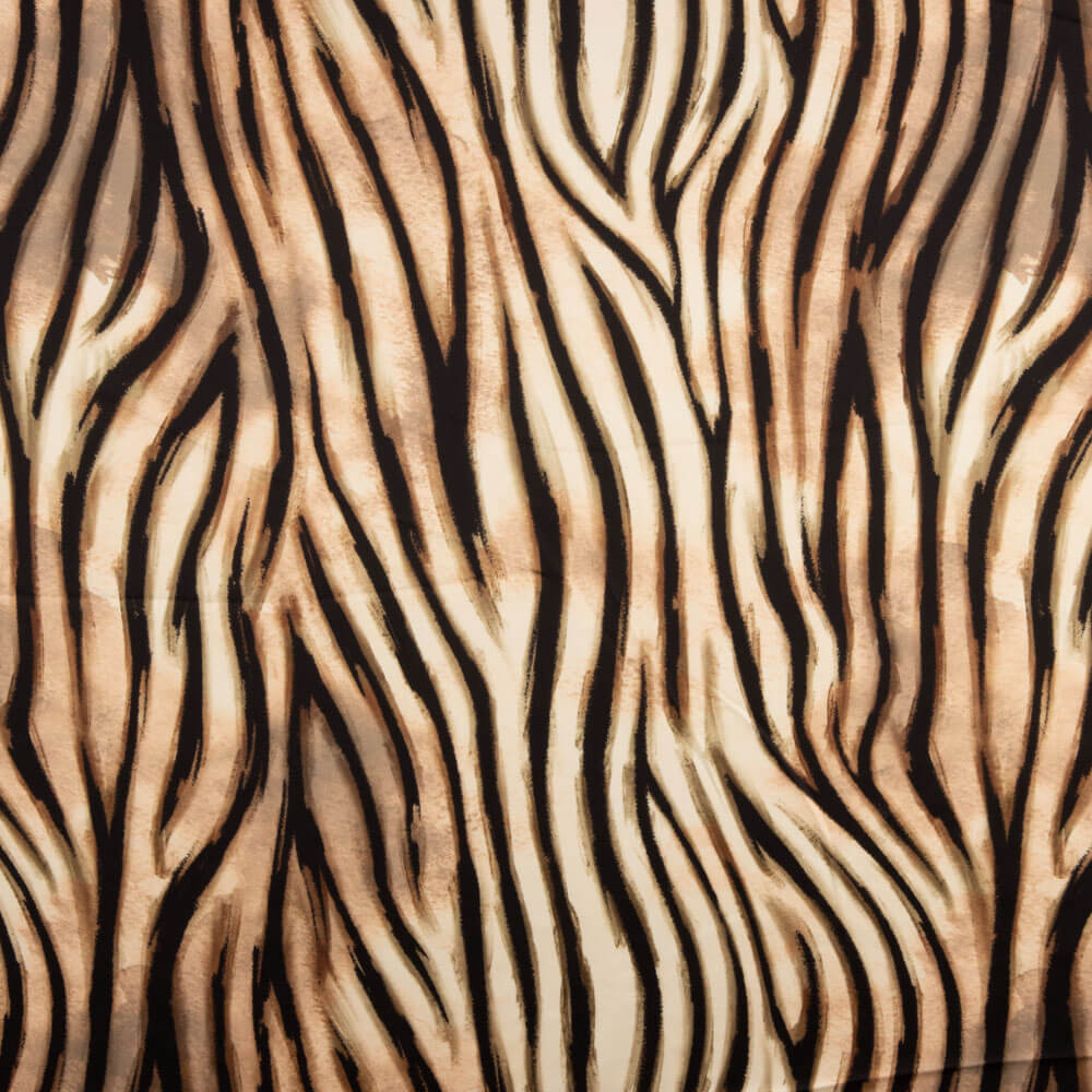 Cetim Spandex Tigre Marrom - Ribes y Casals