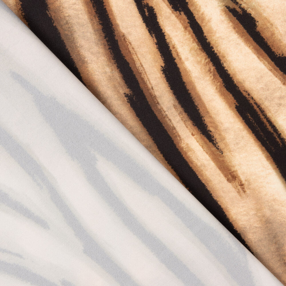 Cetim Spandex Tigre Marrom - Ribes y Casals