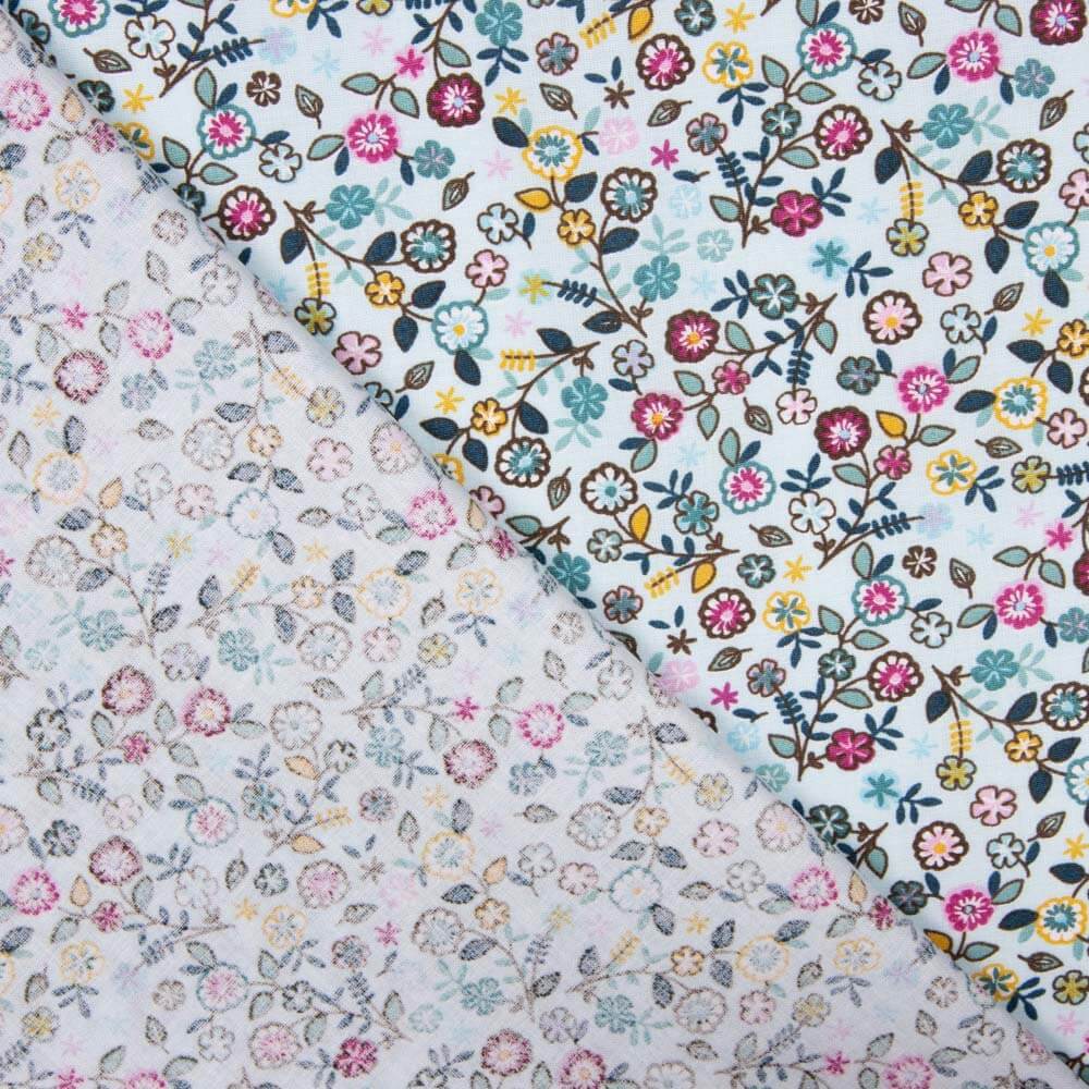 Popelín Algodón Flor Estefania - Ribes y Casals