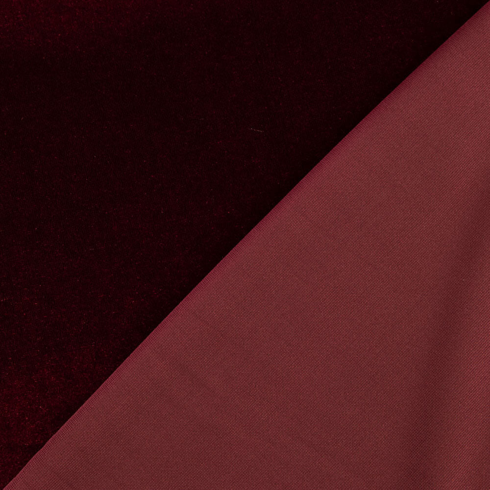 Retal Terciopelo Bielástico Granate 200x150 cm. - Ribes y Casals