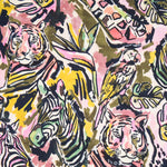 Cetim Poliéster Tigre Fúcsia - Ribes y Casals