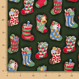 Meias de Natal Algodão Verde - Ribes y Casals