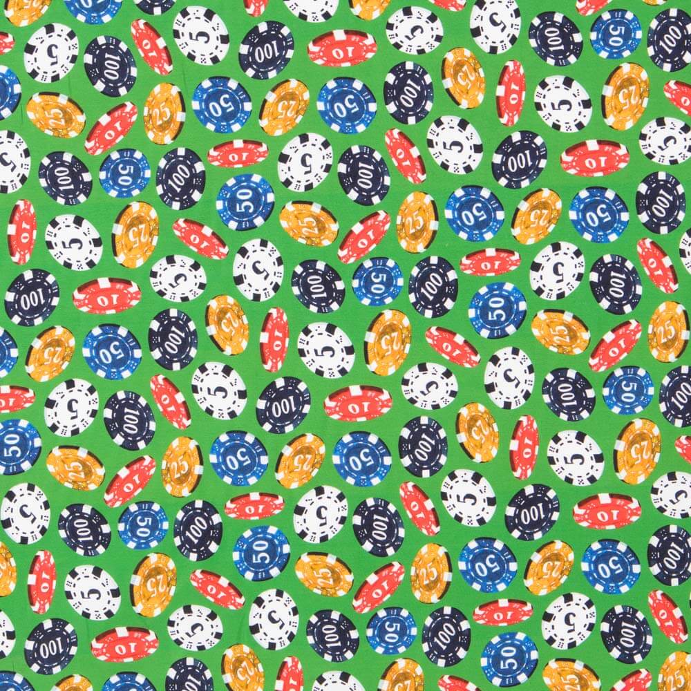 Popeline Poker Verde - Ribes y Casals