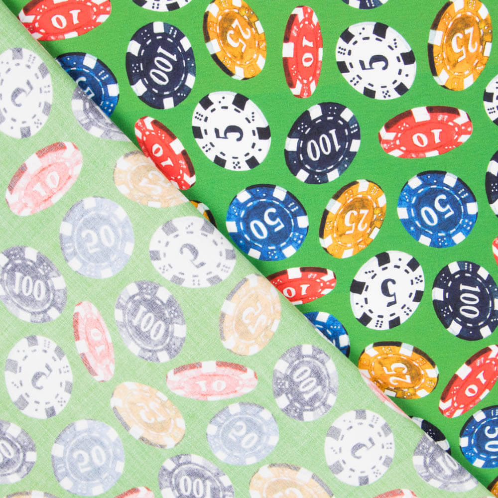 Popeline Poker Verde - Ribes y Casals