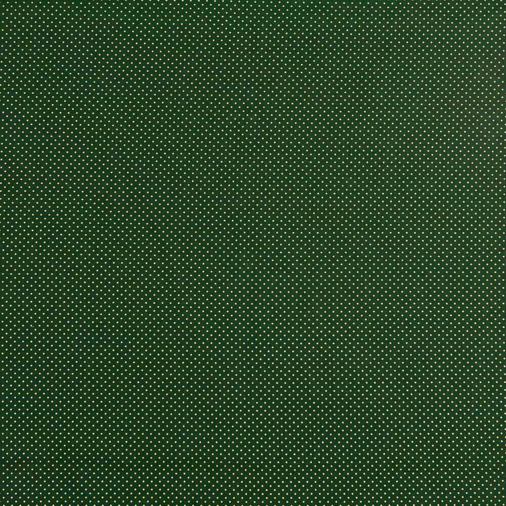 Retal Popelín Navidad Lunarcitos Oro Verde 160x140 cm - Ribes y Casals