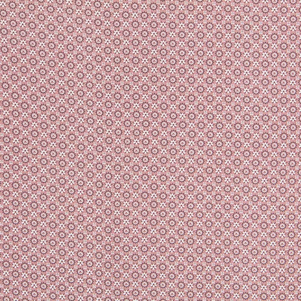 Viyela Estampada Geo Rosa - Ribes y Casals