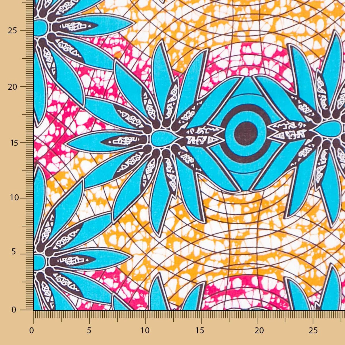 Tecido Wax Africana Abasi - Ribes y Casals