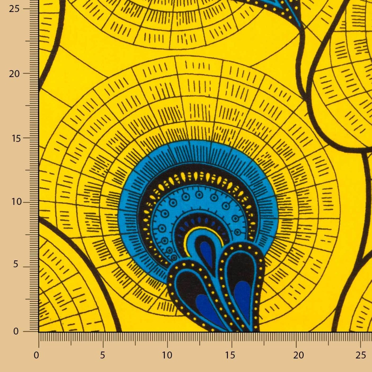 Tecido WAX Kanuri - Ribes y Casals