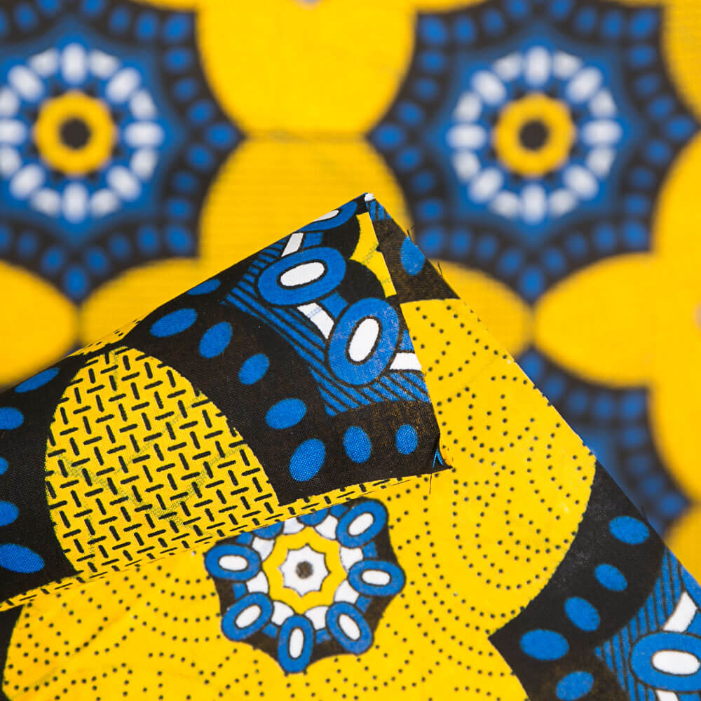 Retal Tela Wax Khalid 45x110 cm - Ribes y Casals