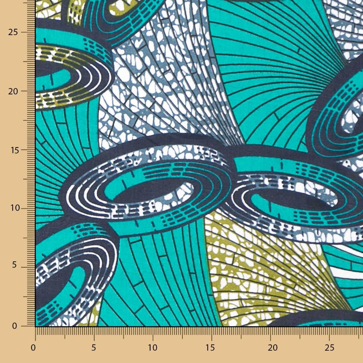 Tecido Wax Africana Rashidi - Ribes y Casals