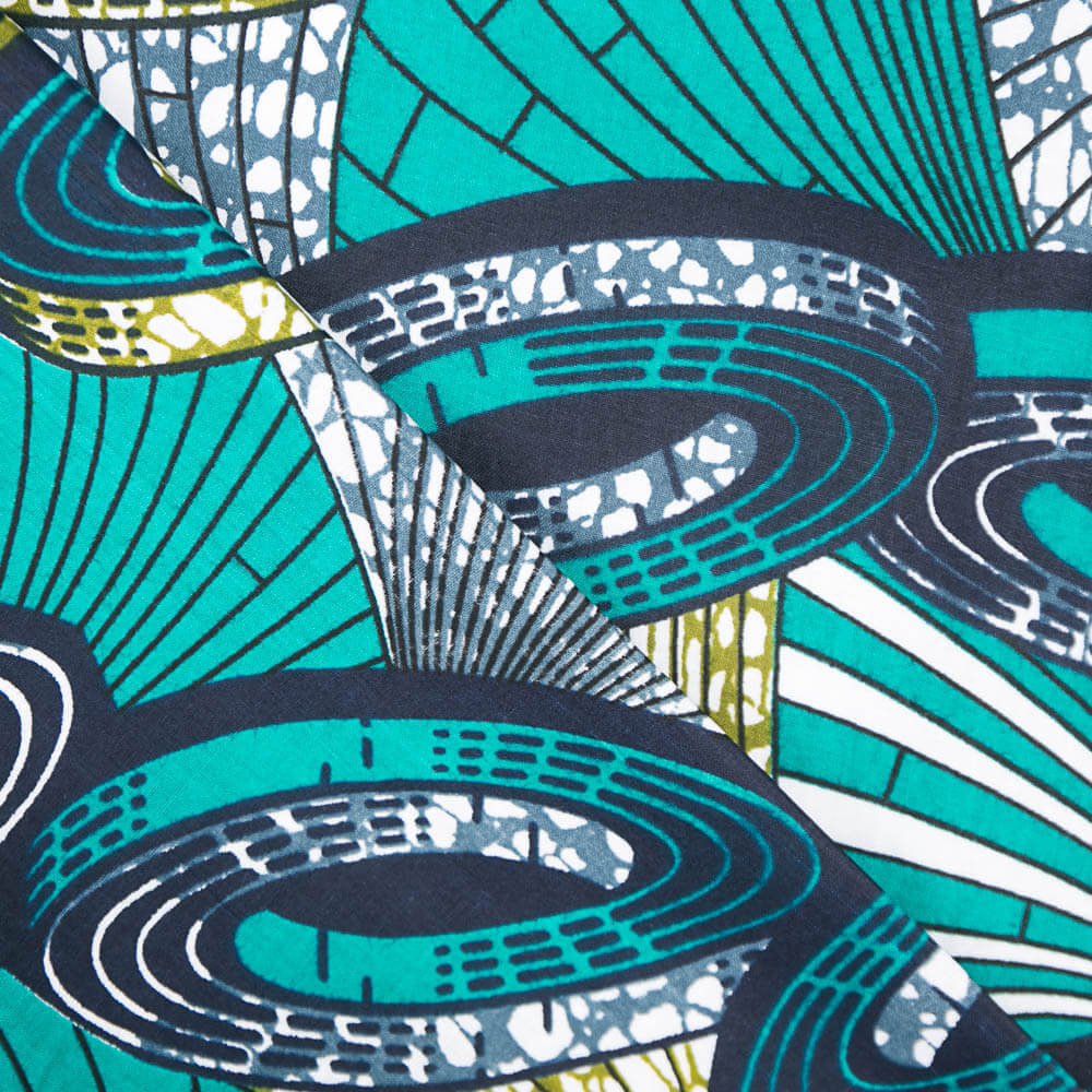 Tecido Wax Africana Rashidi - Ribes y Casals