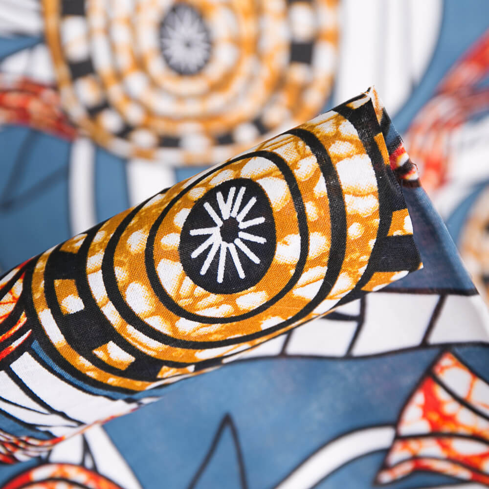 Retal Tela Wax Zaid 40x110 cm - Ribes y Casals