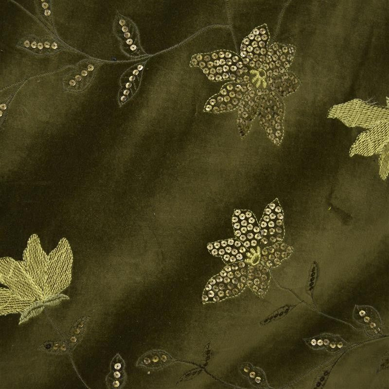 Veludo Bordado Verde - Ribes y Casals