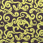 Tecido de Veludo Estampado Espiral Pistácio - Ribes y Casals