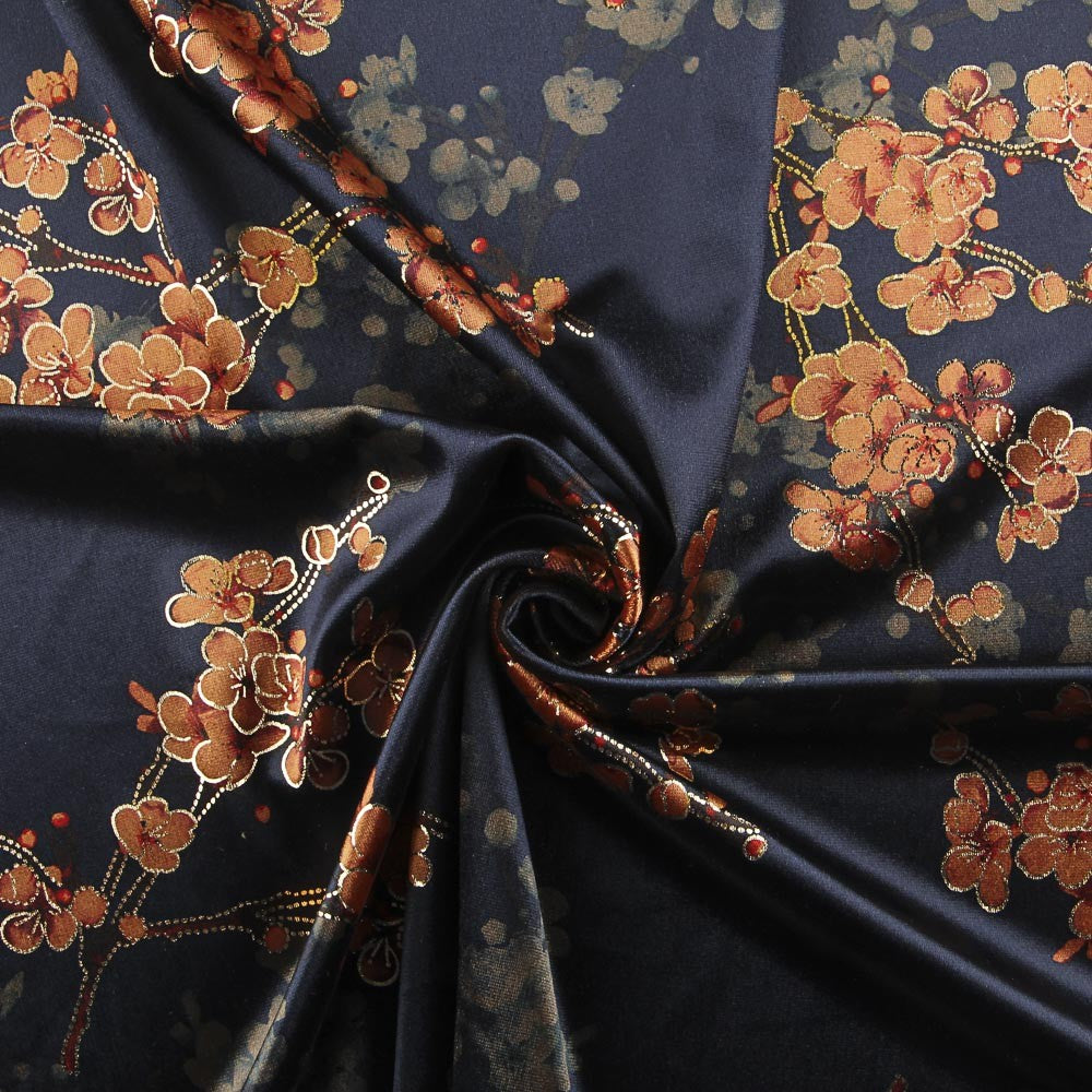 Veludo Lurex Florencia Azul - Ribes y Casals