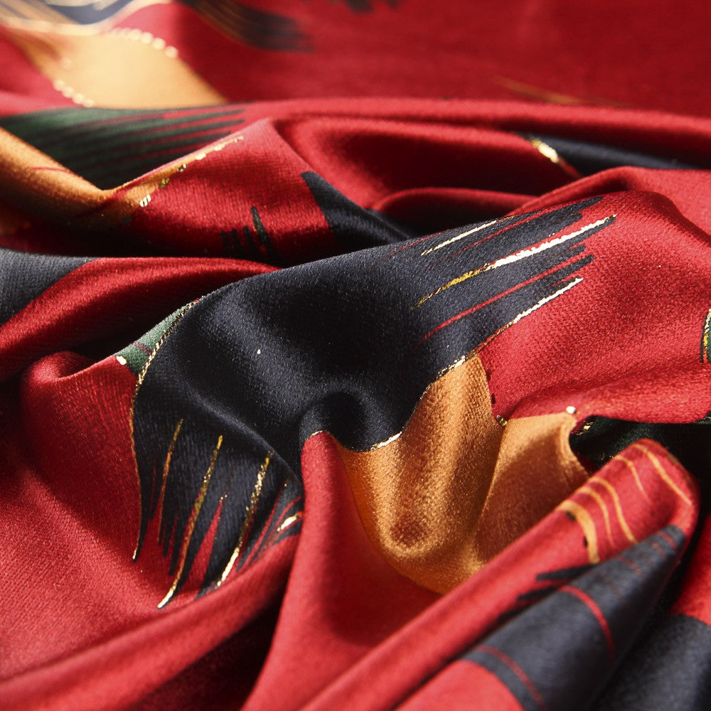 Veludo Lurex Génova Encarnado - Ribes y Casals