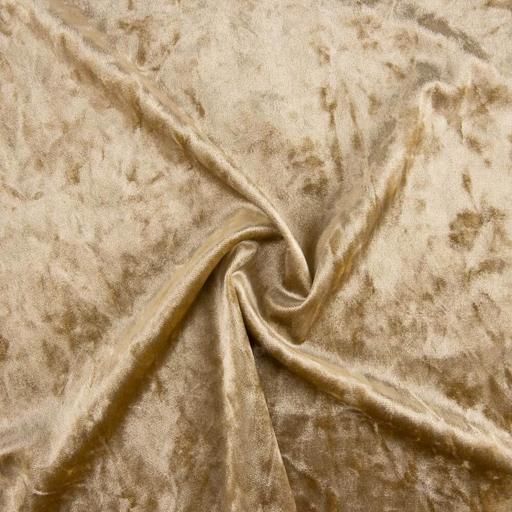 Retal Terciopelo Moda Beige Dorado 100x150 cm. - Ribes y Casals