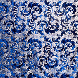 Veludo Spandex Brocado Azul - Ribes y Casals